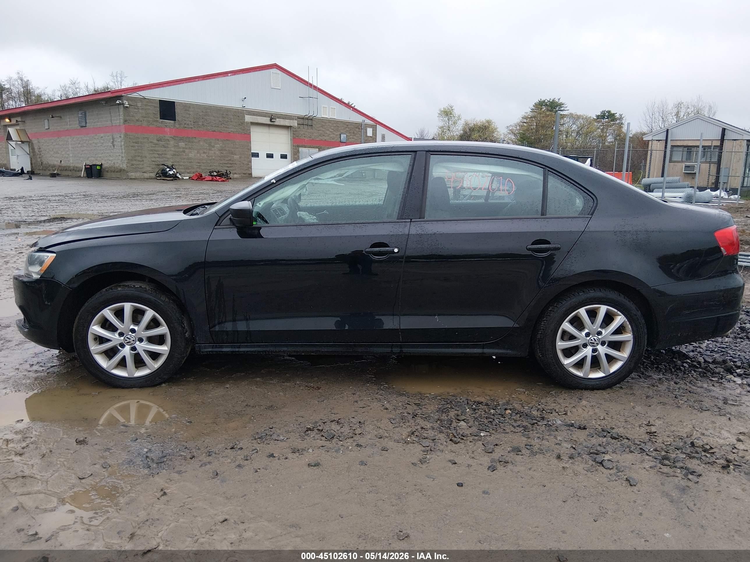 2014 Volkswagen Jetta 2.0l S Black vin: 3VW2K7AJ5EM438209