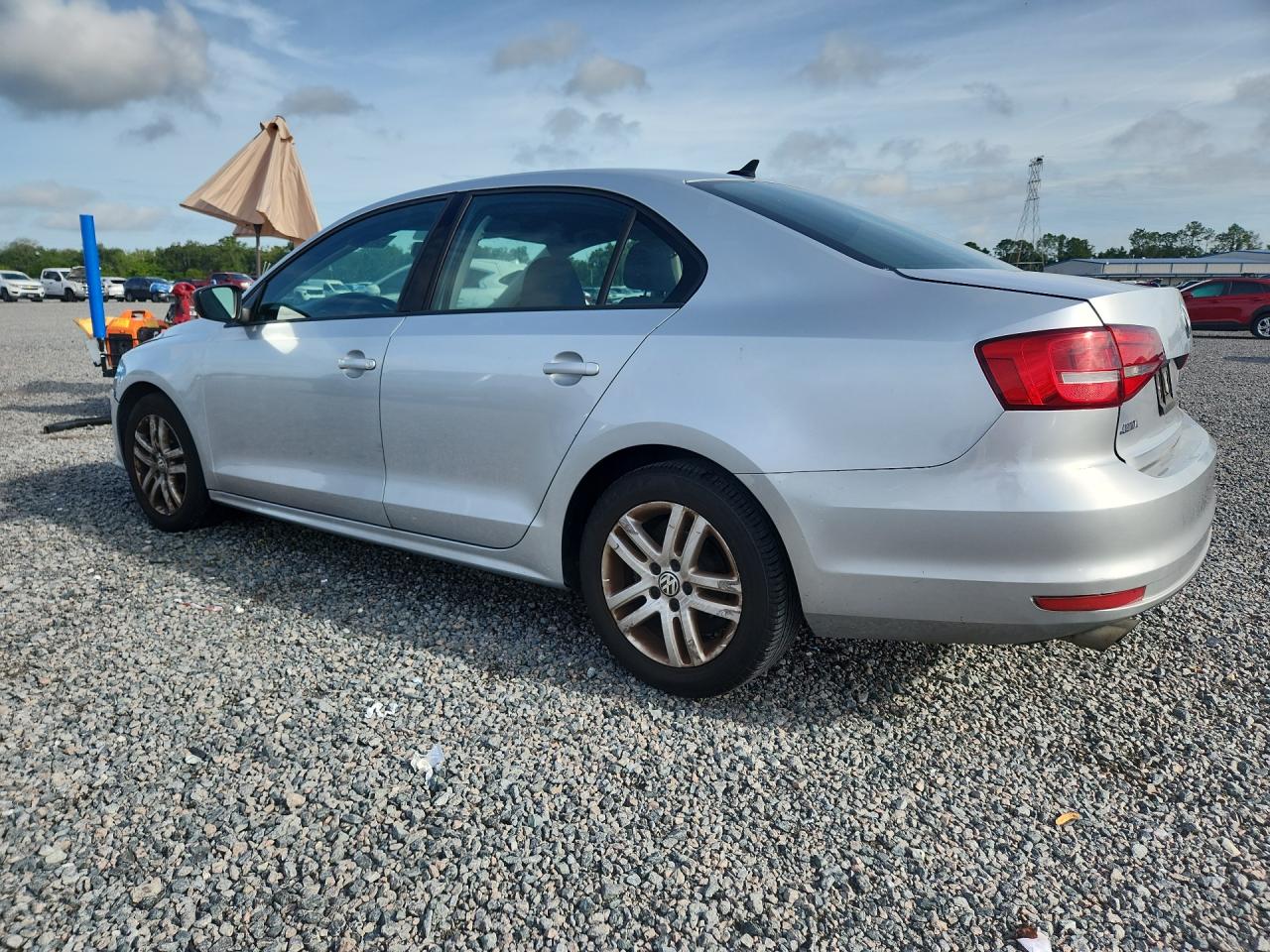 2015 Volkswagen Jetta Base Silver vin: 3VW2K7AJ5FM210275