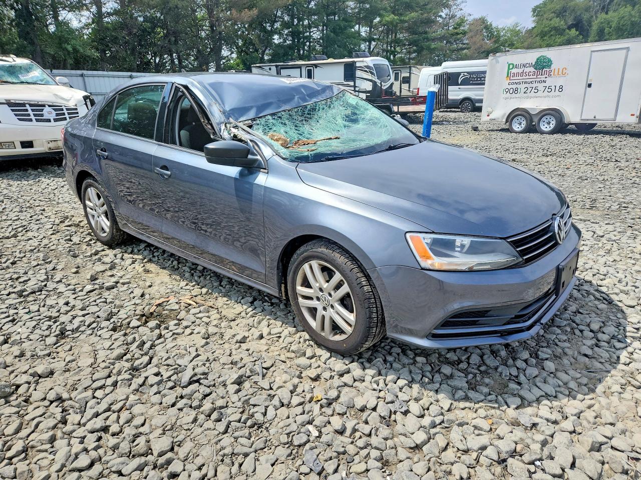 2015 Volkswagen Jetta Base Серый vin: 3VW2K7AJ5FM231286