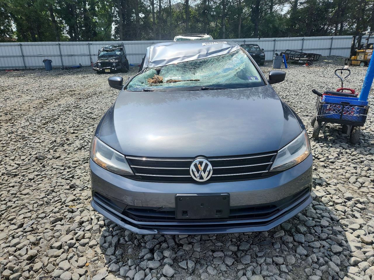 2015 Volkswagen Jetta Base Серый vin: 3VW2K7AJ5FM231286