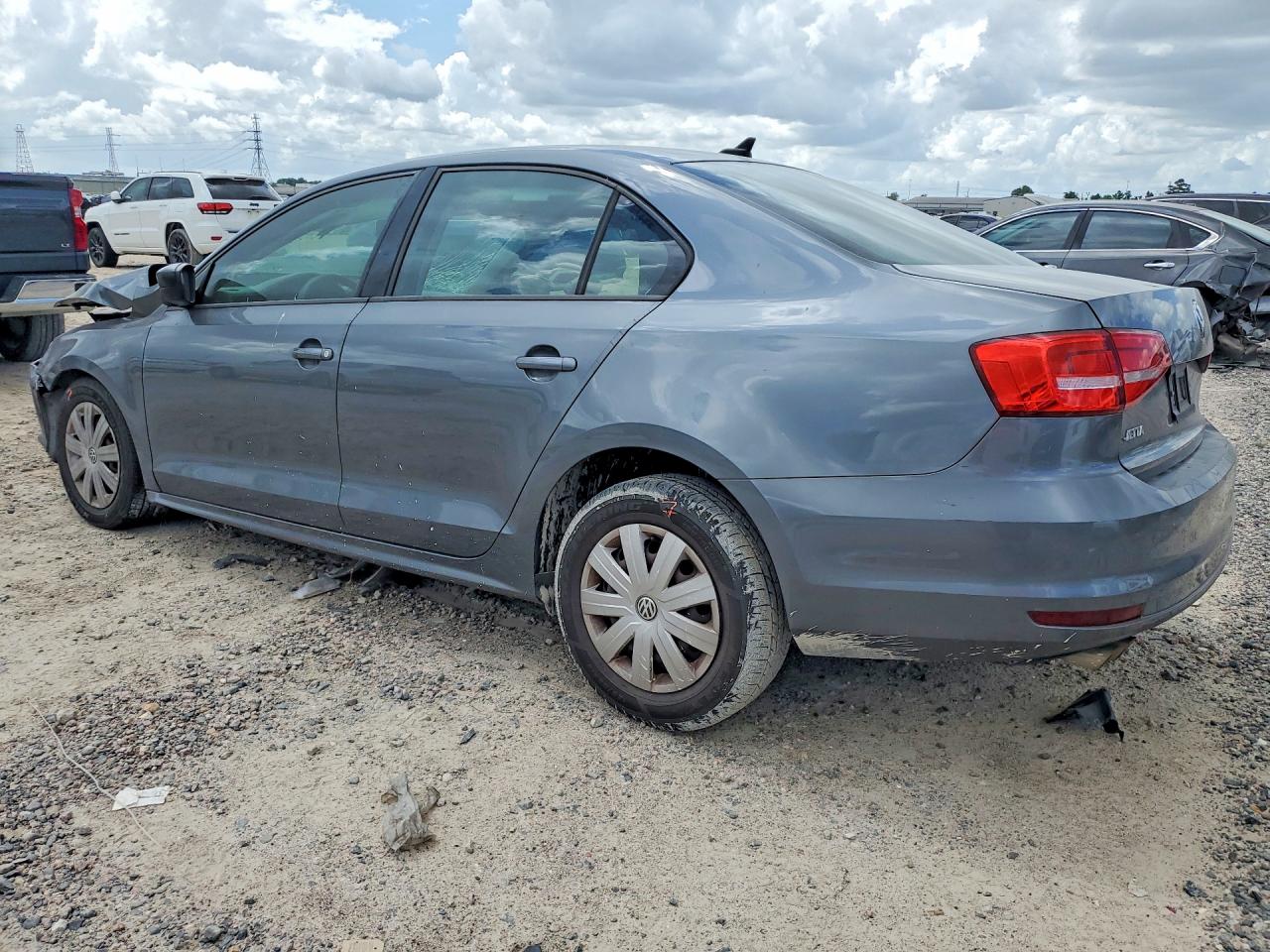 2015 Volkswagen Jetta Base Gray vin: 3VW2K7AJ5FM249710