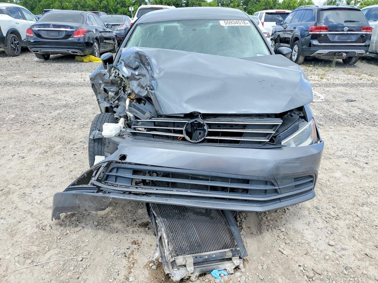 2015 Volkswagen Jetta Base Gray vin: 3VW2K7AJ5FM249710