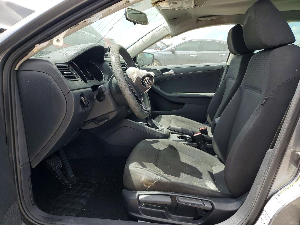 2015 Volkswagen Jetta Base Gray vin: 3VW2K7AJ5FM249710