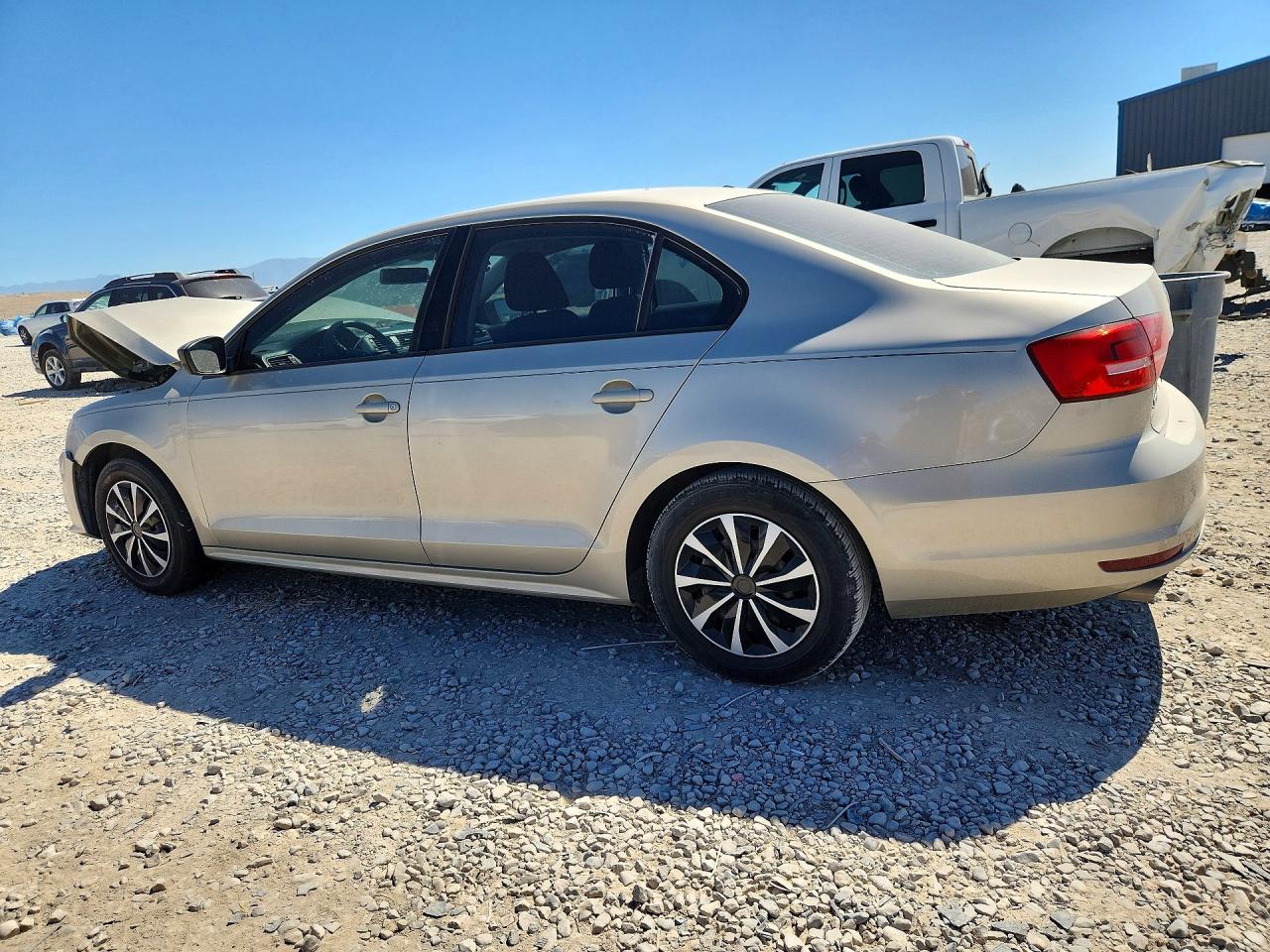 2015 Volkswagen Jetta Base Silver vin: 3VW2K7AJ5FM266202