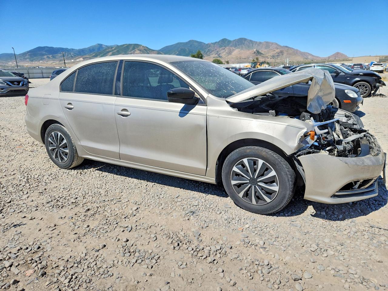 2015 Volkswagen Jetta Base Silver vin: 3VW2K7AJ5FM266202