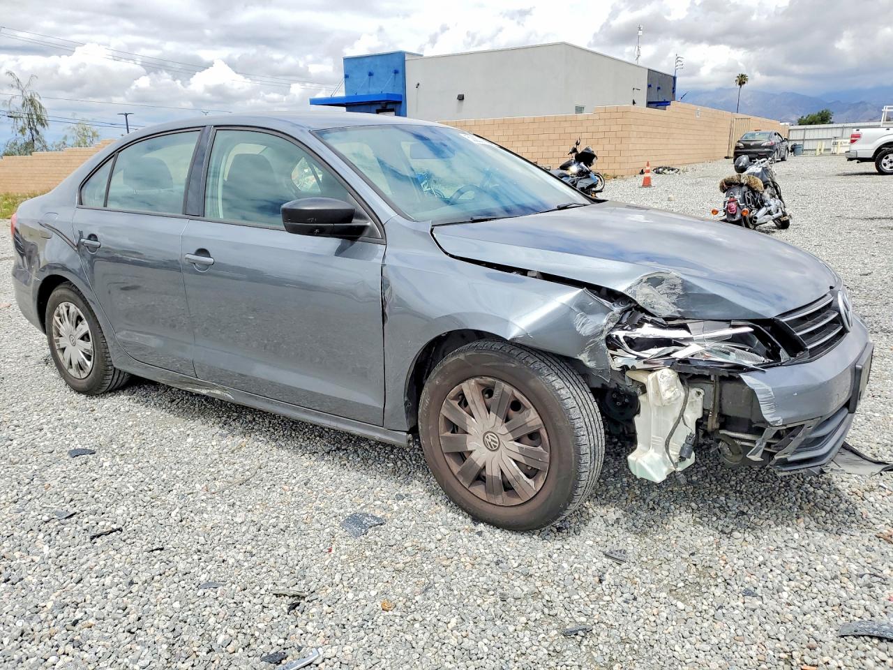 2015 Volkswagen Jetta Base Charcoal vin: 3VW2K7AJ5FM280052