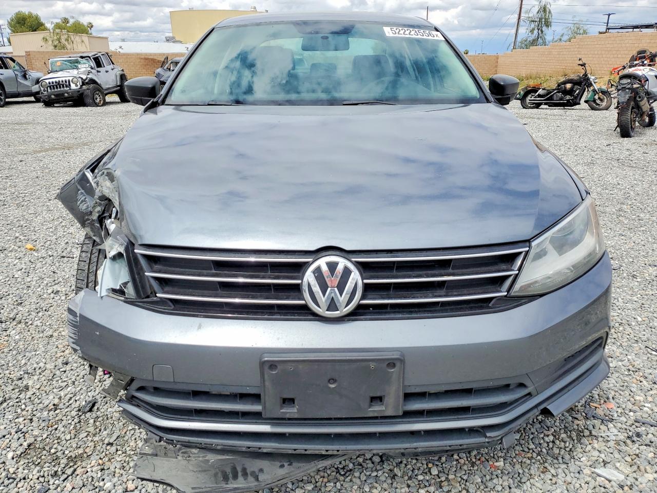 2015 Volkswagen Jetta Base Charcoal vin: 3VW2K7AJ5FM280052