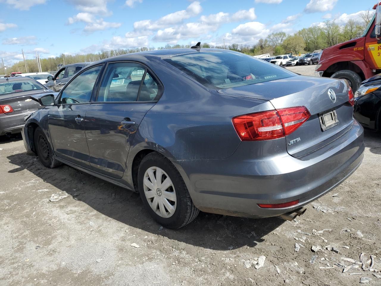 2015 Volkswagen Jetta Base Gray vin: 3VW2K7AJ5FM292069