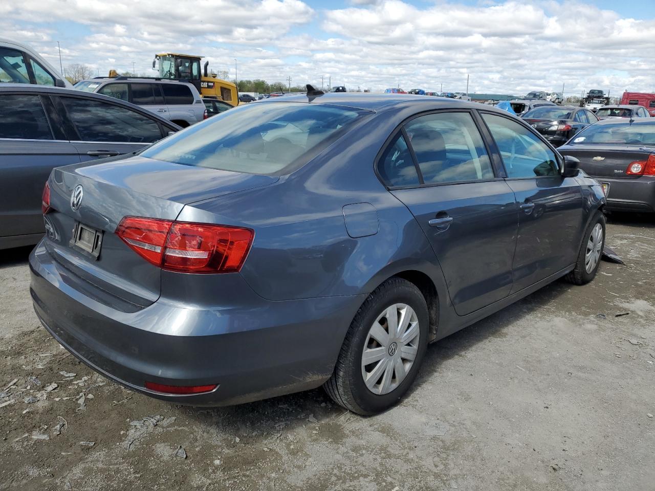 2015 Volkswagen Jetta Base Gray vin: 3VW2K7AJ5FM292069