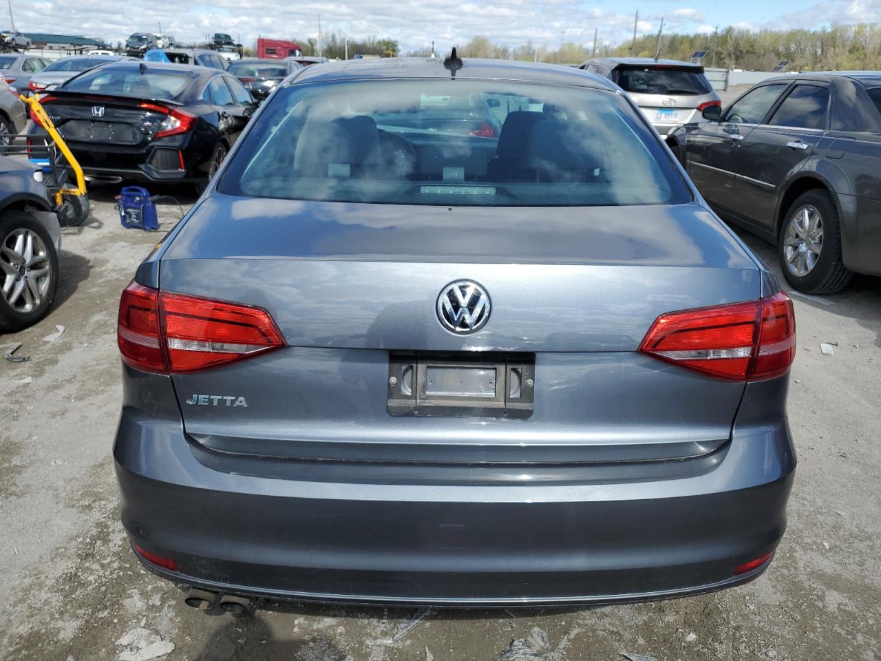 2015 Volkswagen Jetta Base Gray vin: 3VW2K7AJ5FM292069