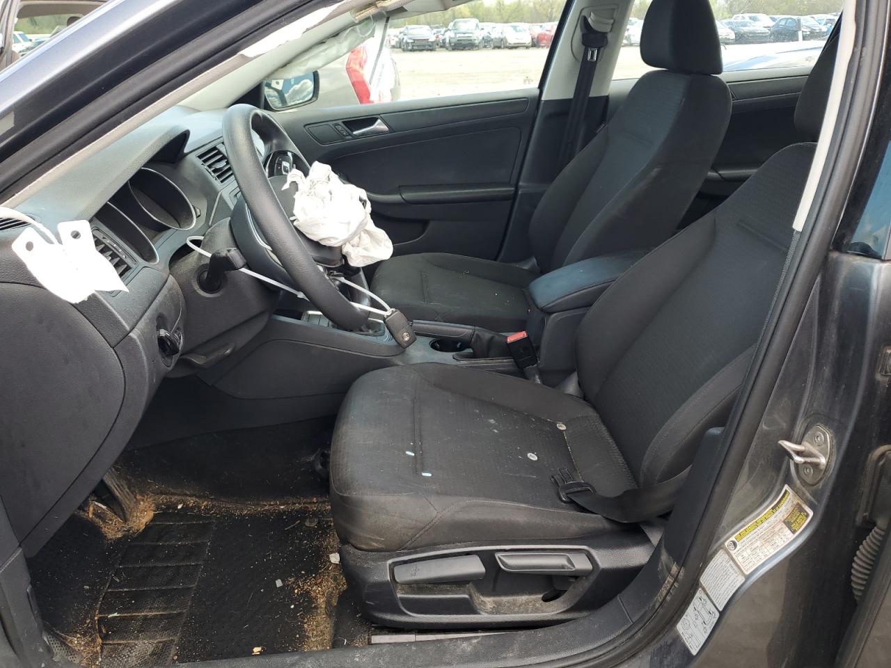 2015 Volkswagen Jetta Base Gray vin: 3VW2K7AJ5FM292069