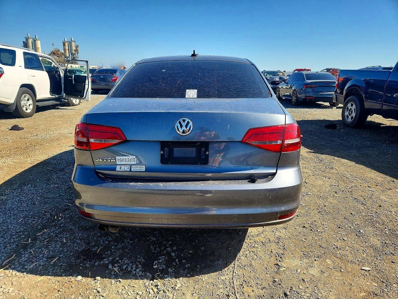 2015 Volkswagen Jetta Base Gray vin: 3VW2K7AJ5FM307265