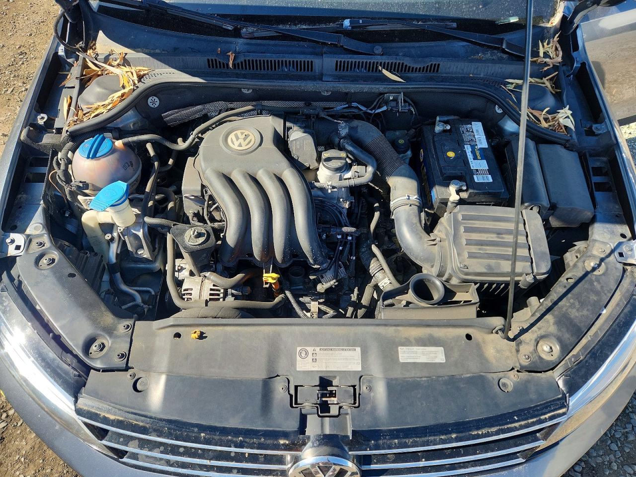 2015 Volkswagen Jetta Base Gray vin: 3VW2K7AJ5FM307265
