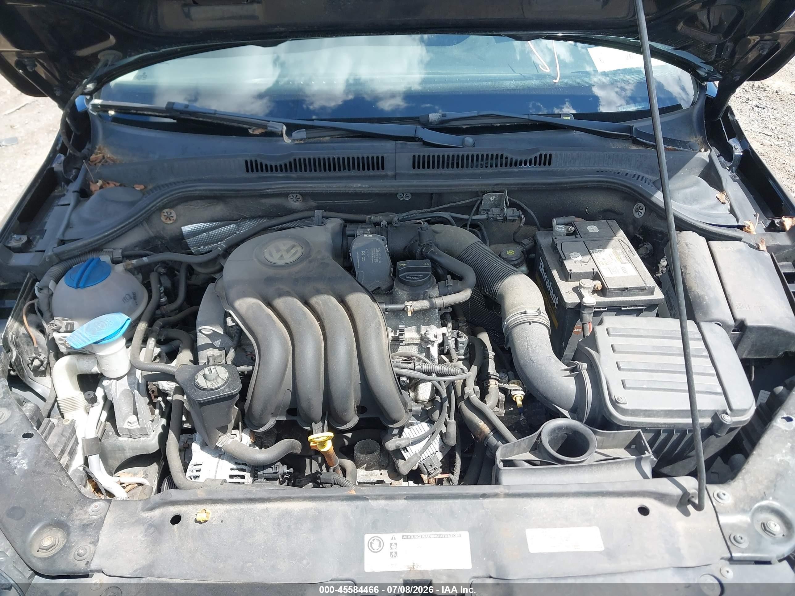 2015 Volkswagen Jetta 2.0l S Black vin: 3VW2K7AJ5FM308335