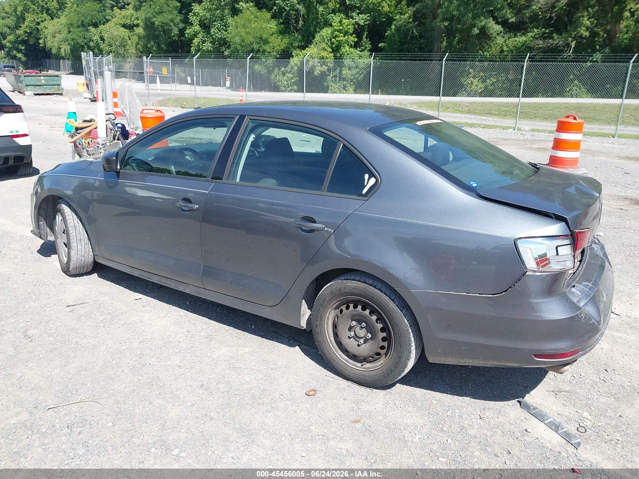 2015 Volkswagen Jetta 2.0l S Gray vin: 3VW2K7AJ5FM320730