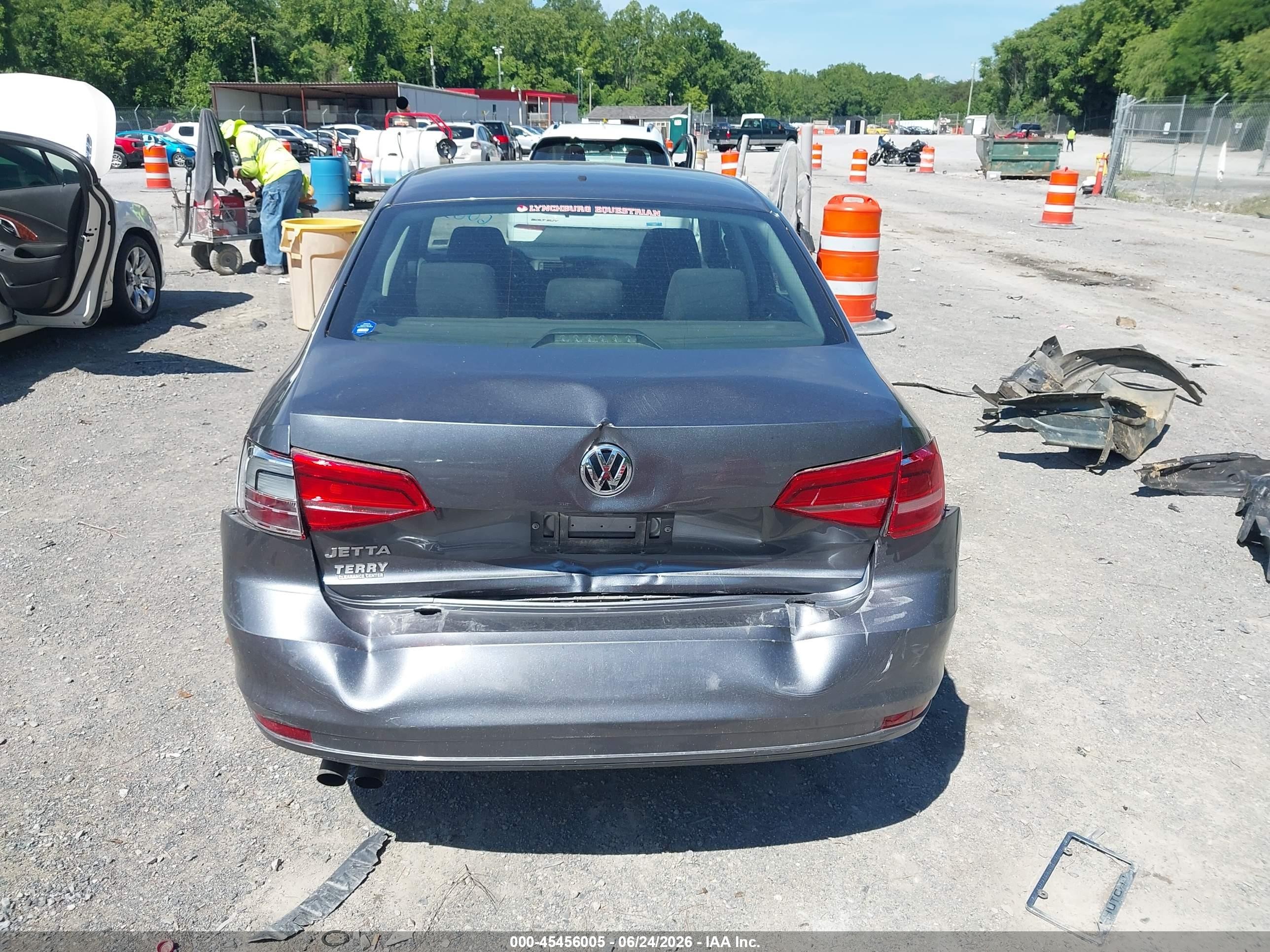2015 Volkswagen Jetta 2.0l S Gray vin: 3VW2K7AJ5FM320730