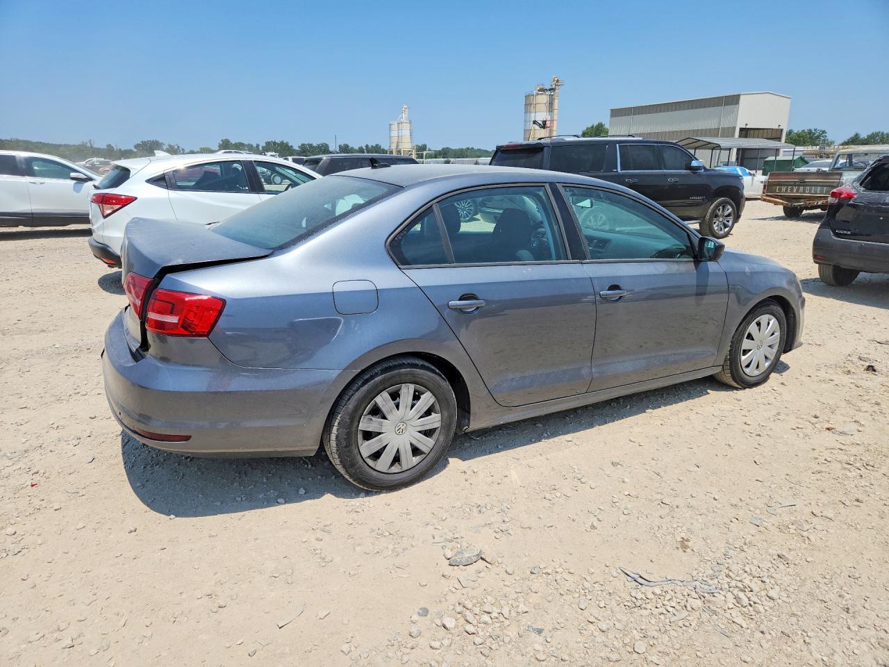 2015 Volkswagen Jetta Base Серый vin: 3VW2K7AJ5FM327886