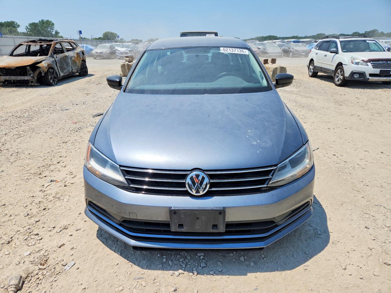 2015 Volkswagen Jetta Base Серый vin: 3VW2K7AJ5FM327886