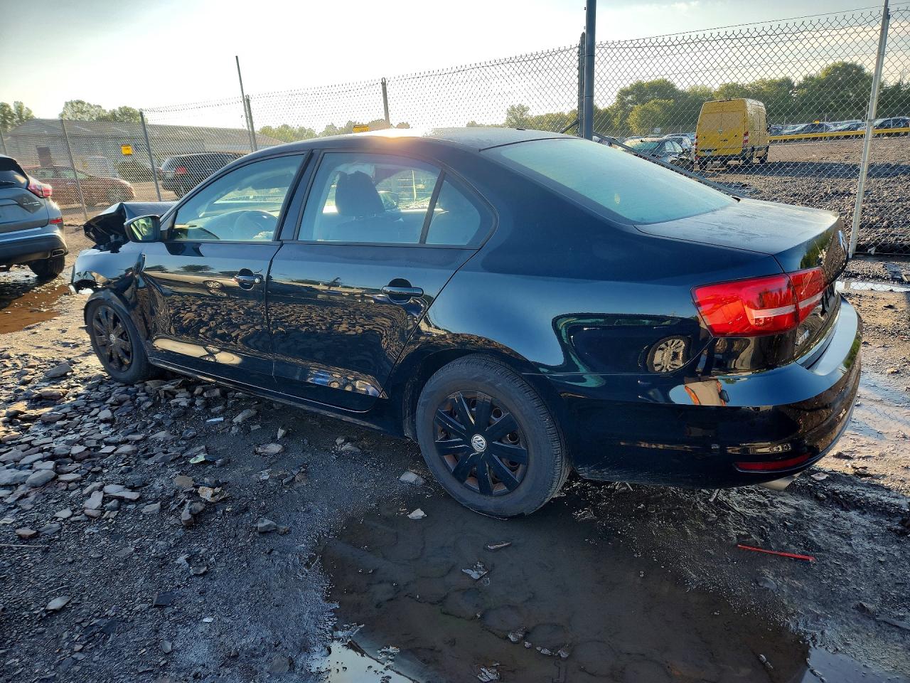 2015 Volkswagen Jetta Base Black vin: 3VW2K7AJ5FM327922