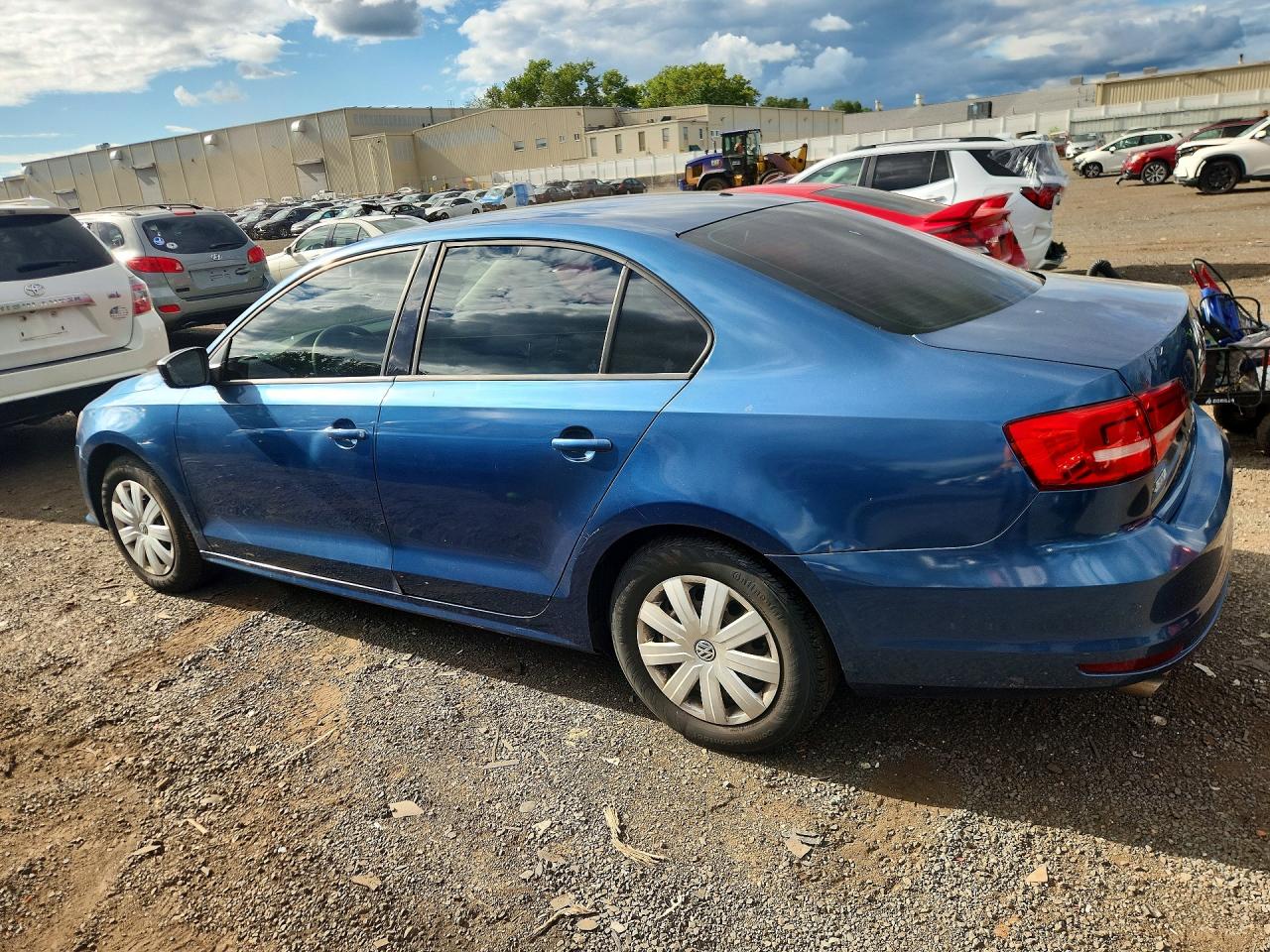 2015 Volkswagen Jetta Base Blue vin: 3VW2K7AJ5FM329461