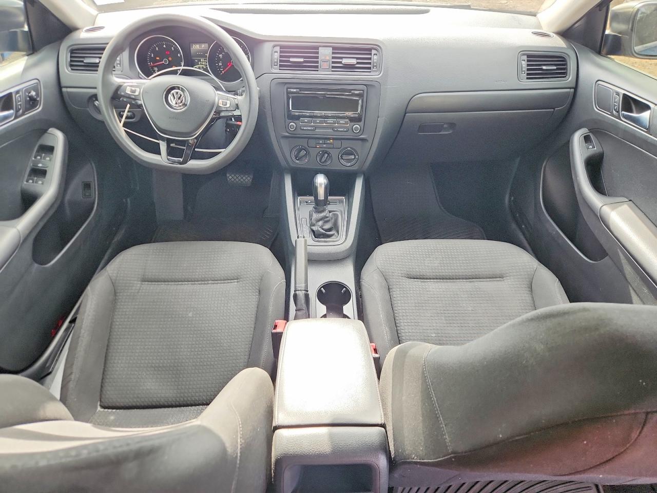 2015 Volkswagen Jetta Base Blue vin: 3VW2K7AJ5FM329461