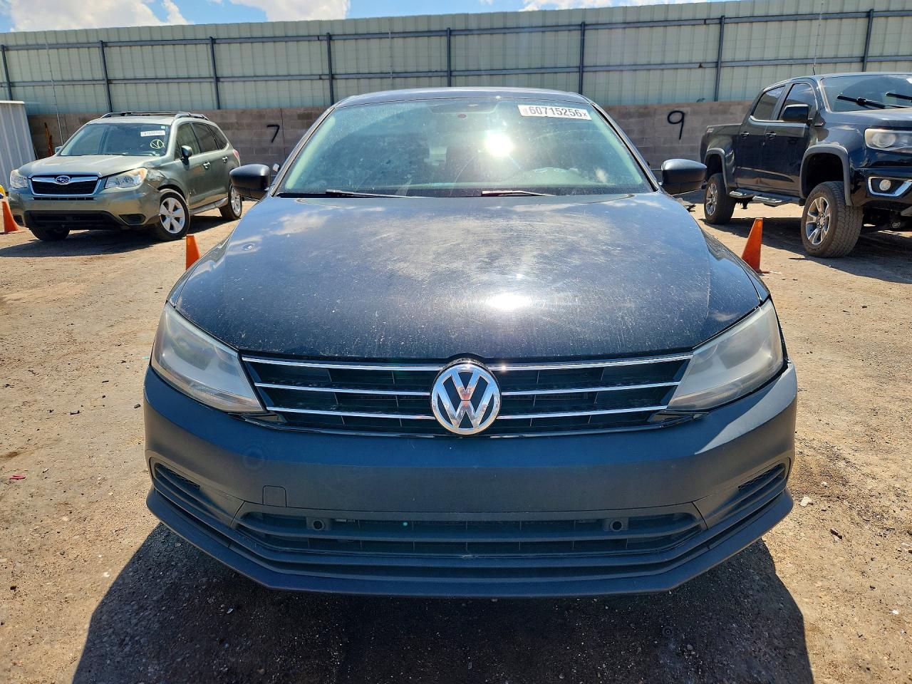2015 Volkswagen Jetta Base Черный vin: 3VW2K7AJ5FM338385