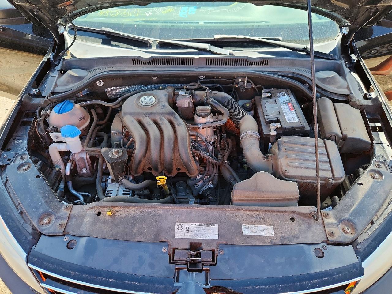 2015 Volkswagen Jetta Base Черный vin: 3VW2K7AJ5FM338385