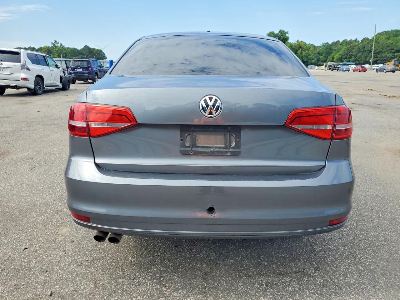 2015 Volkswagen Jetta Base Gray vin: 3VW2K7AJ5FM342968