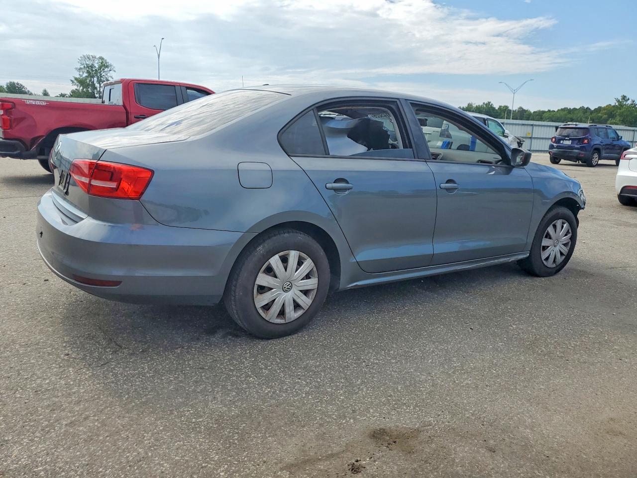 2015 Volkswagen Jetta Base Gray vin: 3VW2K7AJ5FM342968