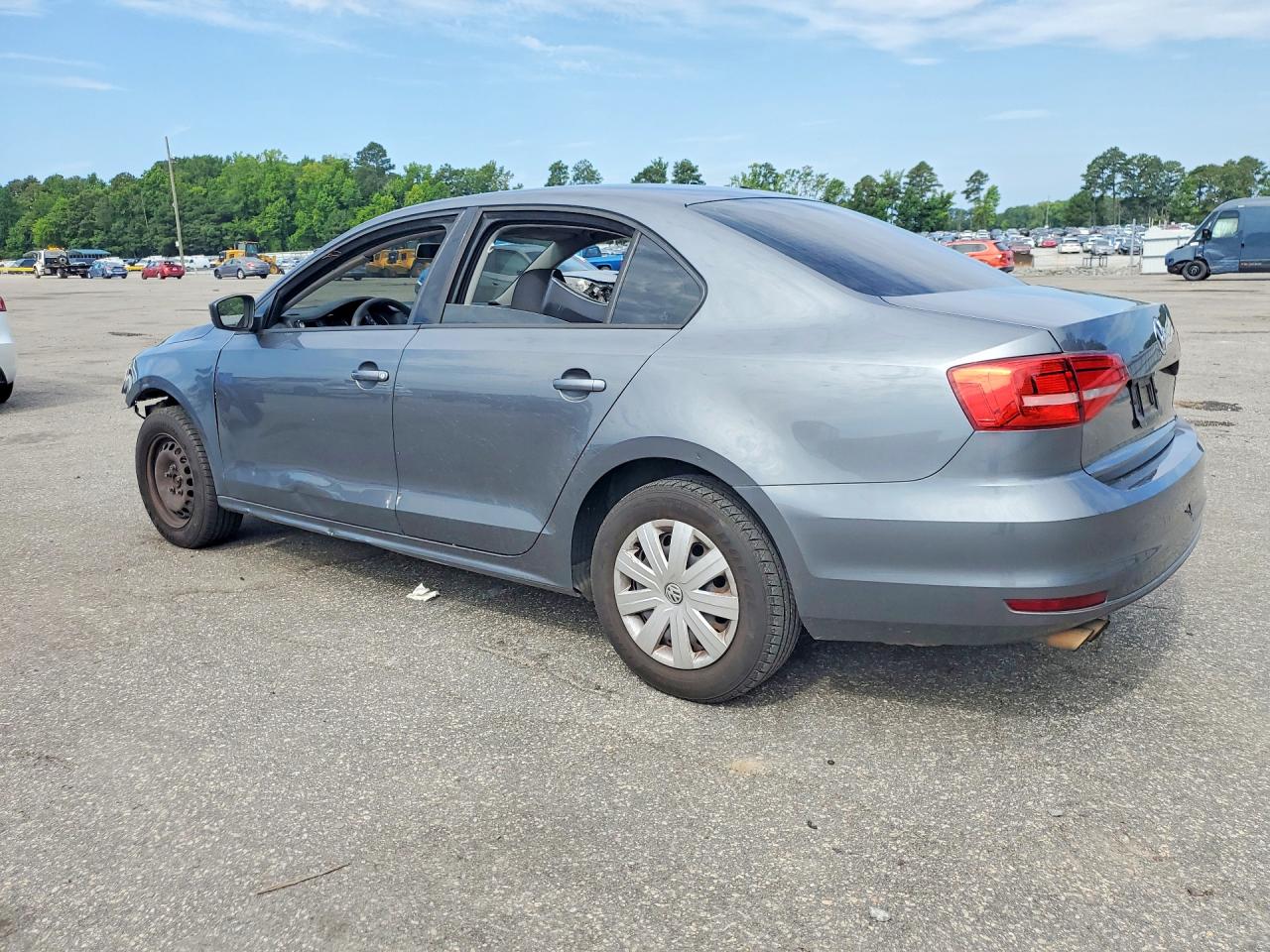 2015 Volkswagen Jetta Base Gray vin: 3VW2K7AJ5FM342968