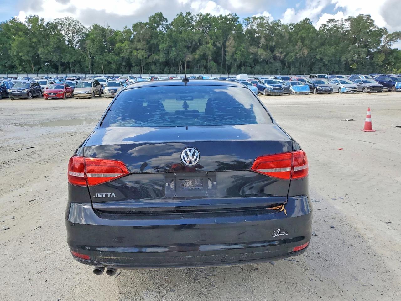 2015 Volkswagen Jetta Base Черный vin: 3VW2K7AJ5FM349211