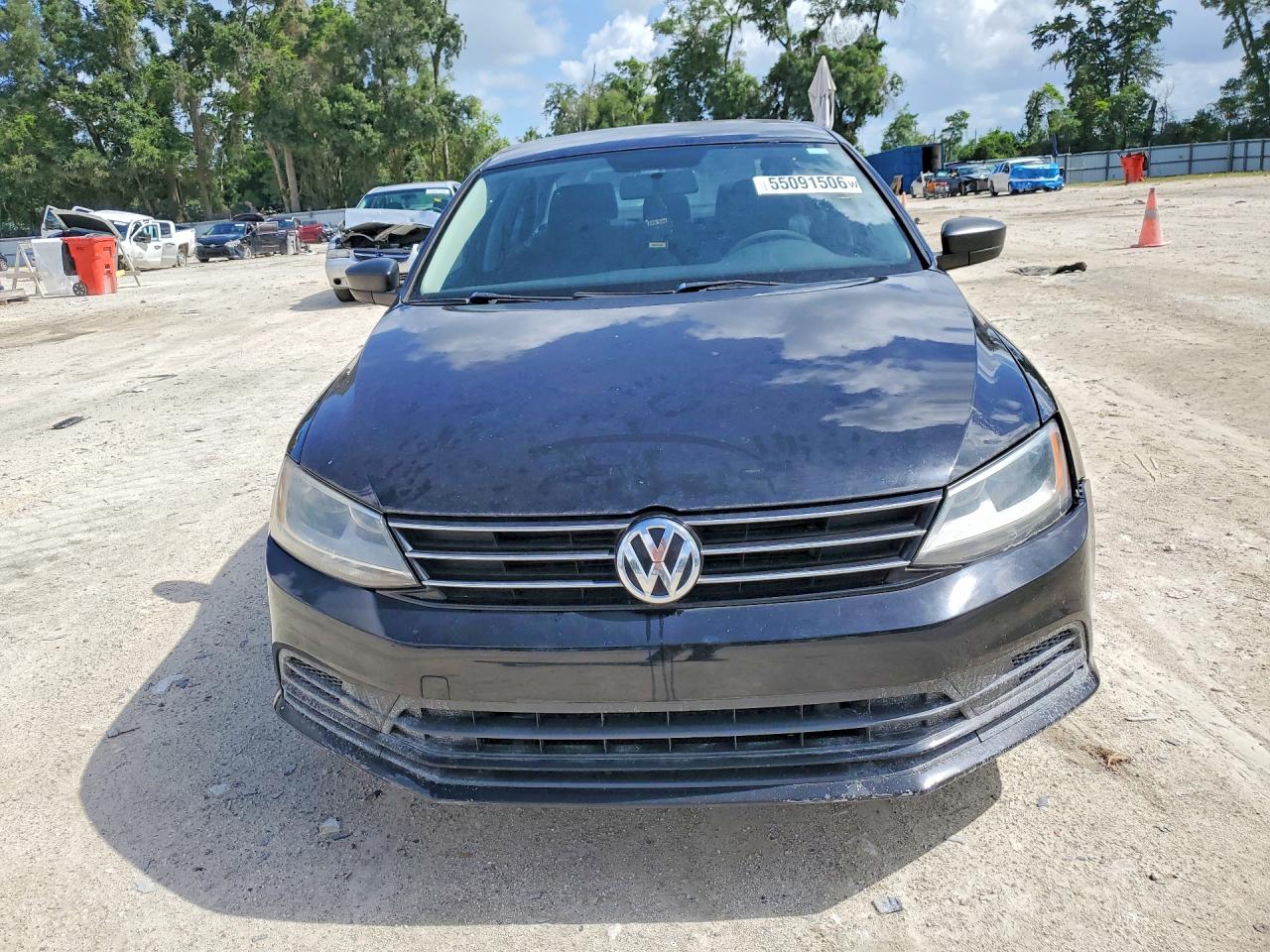2015 Volkswagen Jetta Base Черный vin: 3VW2K7AJ5FM349211