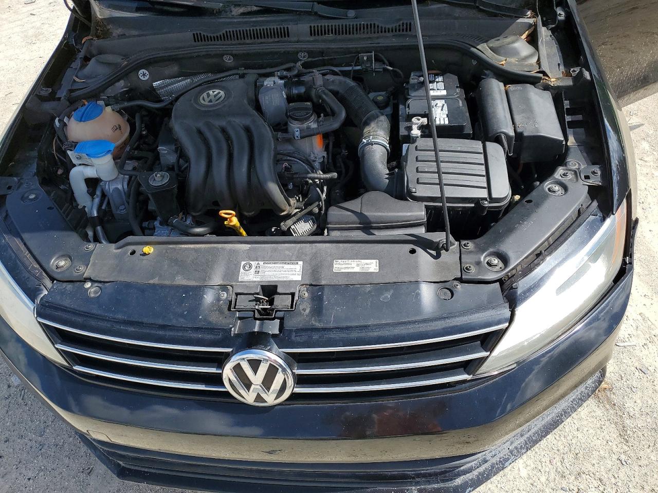 2015 Volkswagen Jetta Base Черный vin: 3VW2K7AJ5FM349211