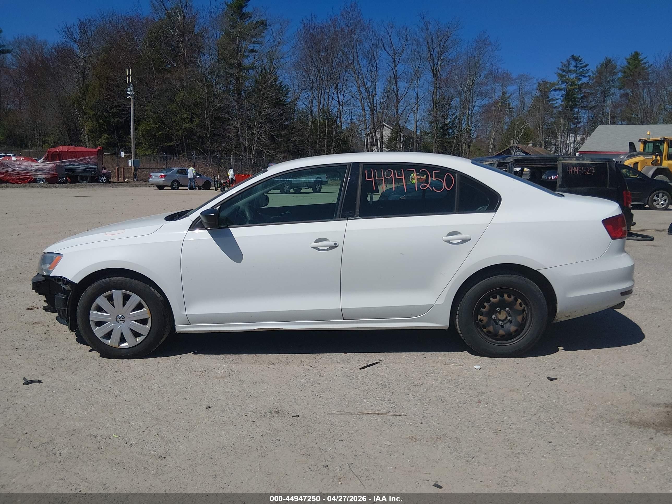 2015 Volkswagen Jetta 2.0l S White vin: 3VW2K7AJ5FM402568