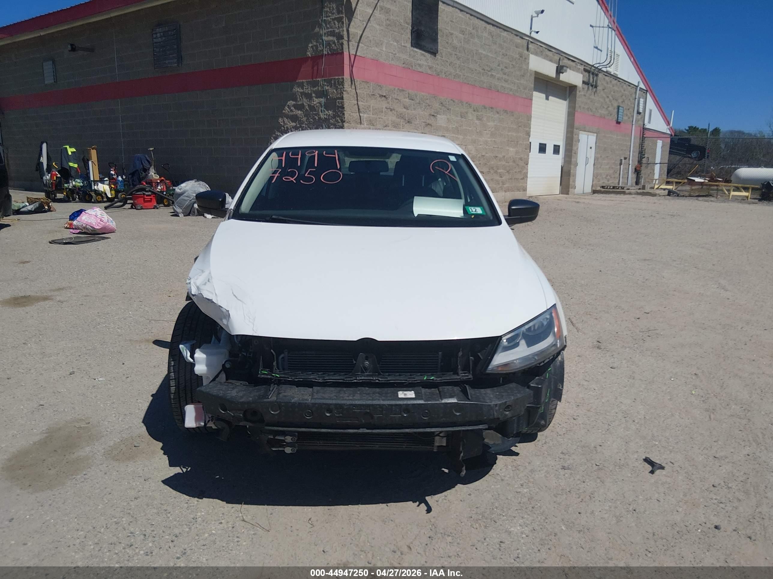 2015 Volkswagen Jetta 2.0l S White vin: 3VW2K7AJ5FM402568