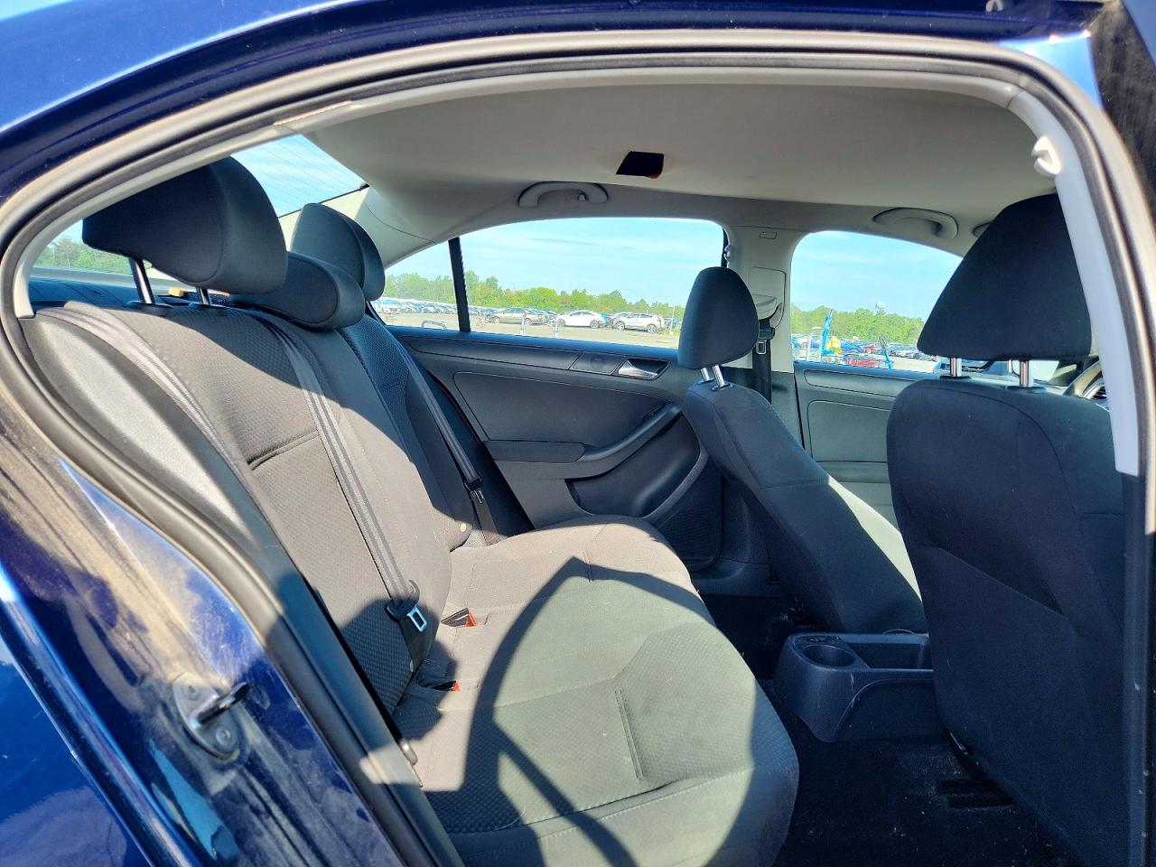 2011 Volkswagen Jetta Base Blue vin: 3VW2K7AJ6BM096409