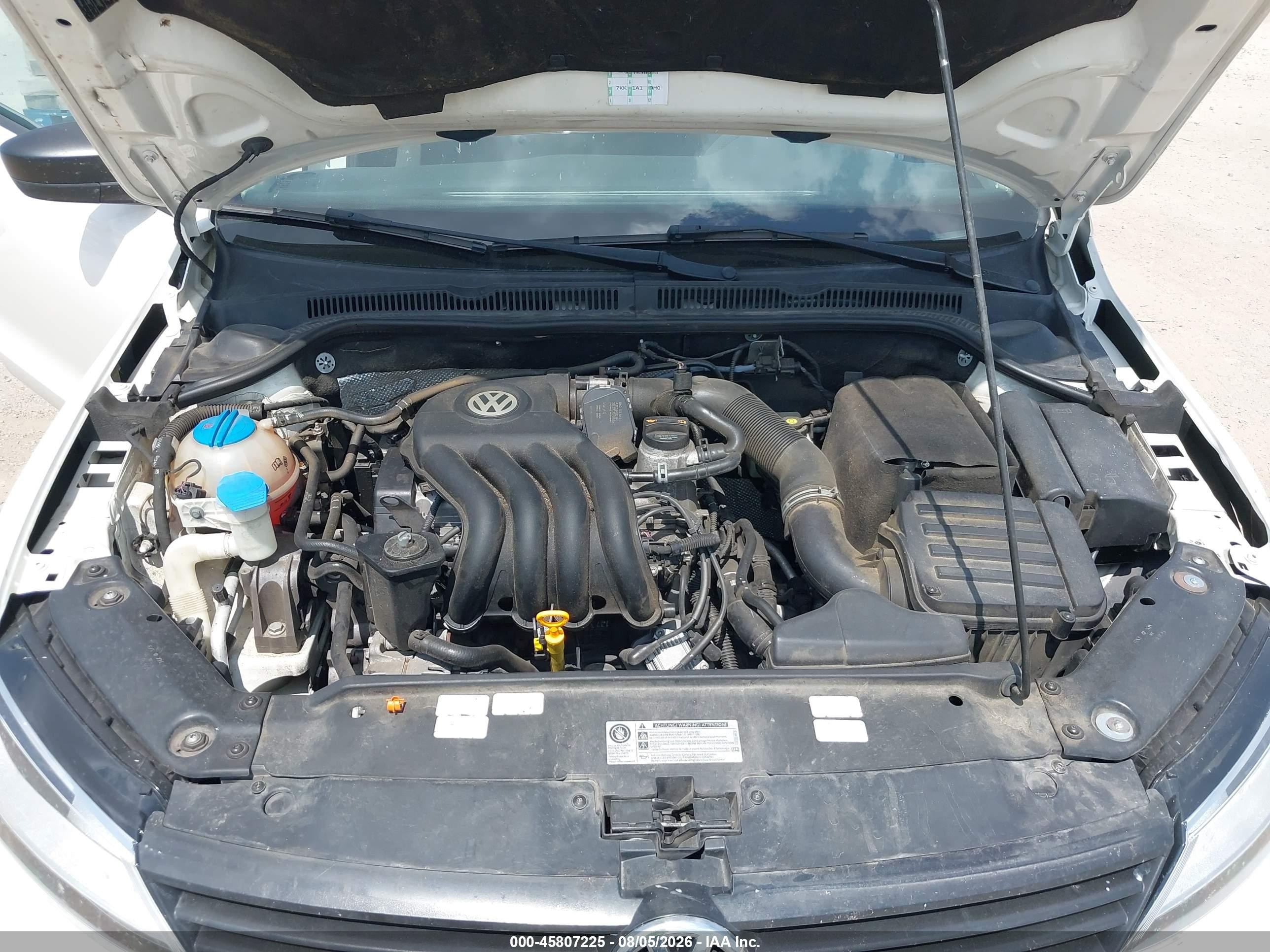 2011 Volkswagen Jetta 2.0l S White vin: 3VW2K7AJ6BM324036