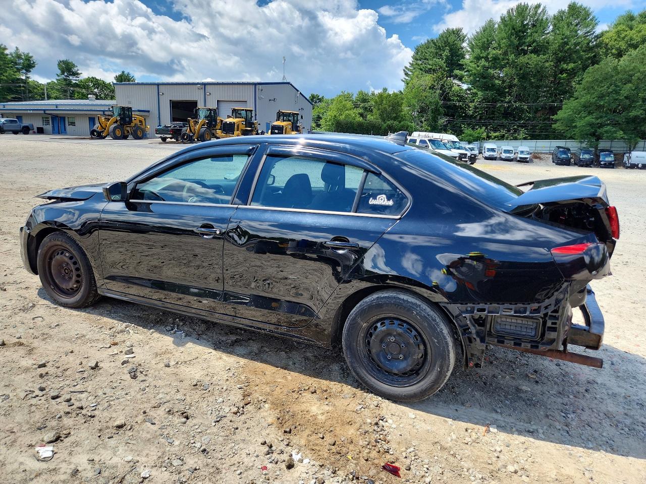 2012 Volkswagen Jetta Base Black vin: 3VW2K7AJ6CM321025