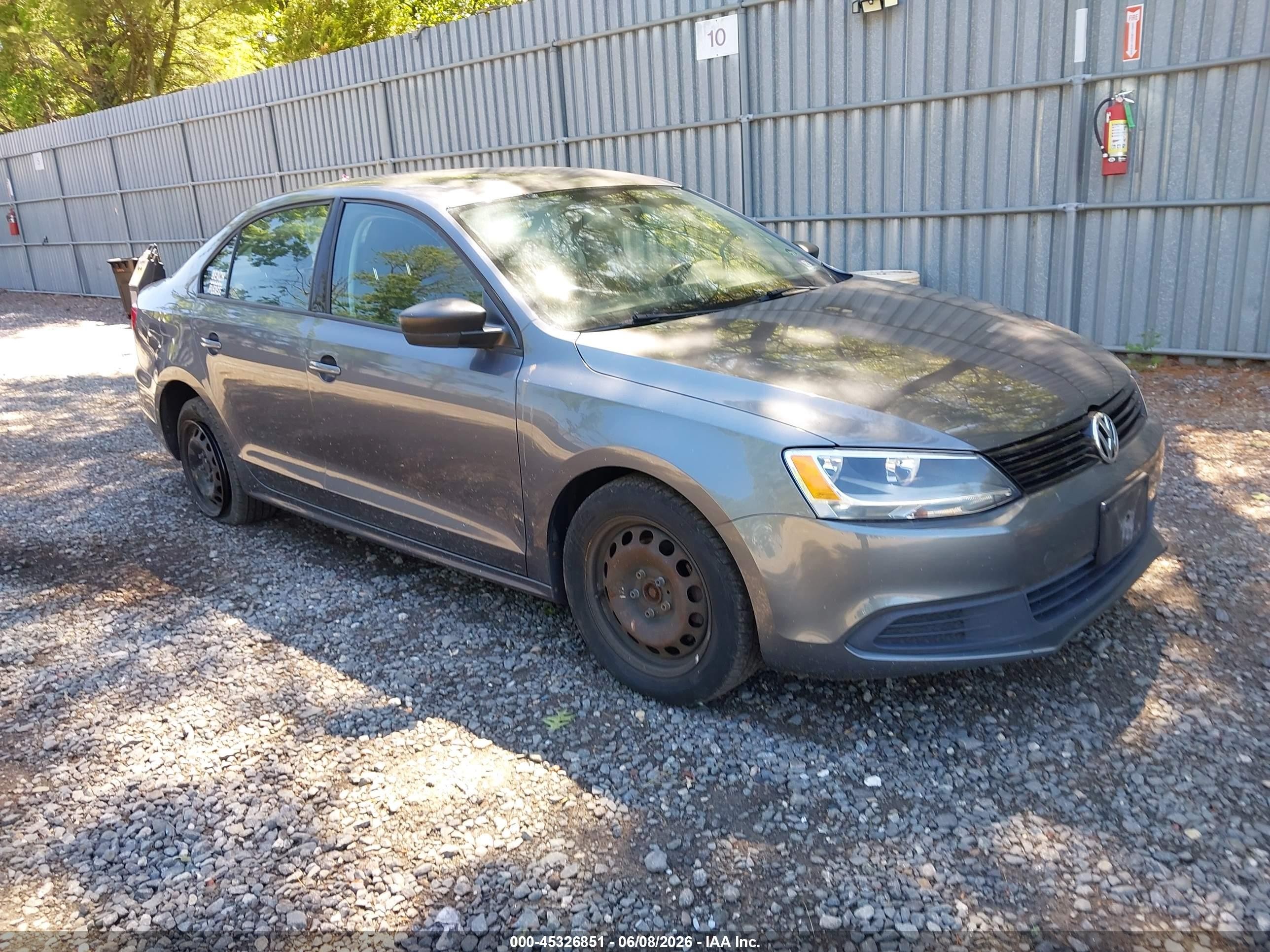 2012 Volkswagen Jetta 2.0l S Gray vin: 3VW2K7AJ6CM349553