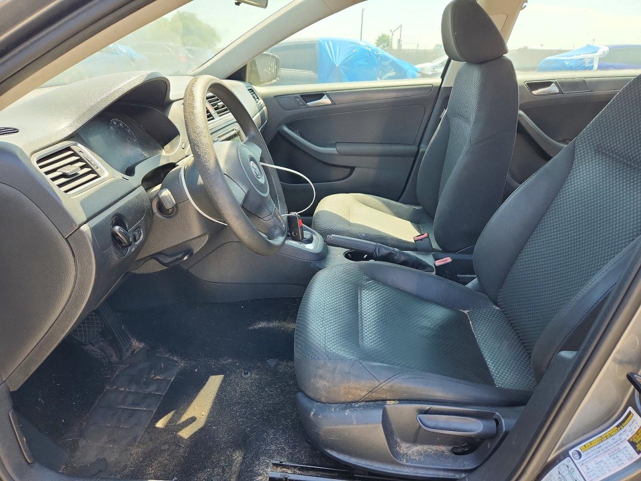 2012 Volkswagen Jetta Base Gray vin: 3VW2K7AJ6CM349861