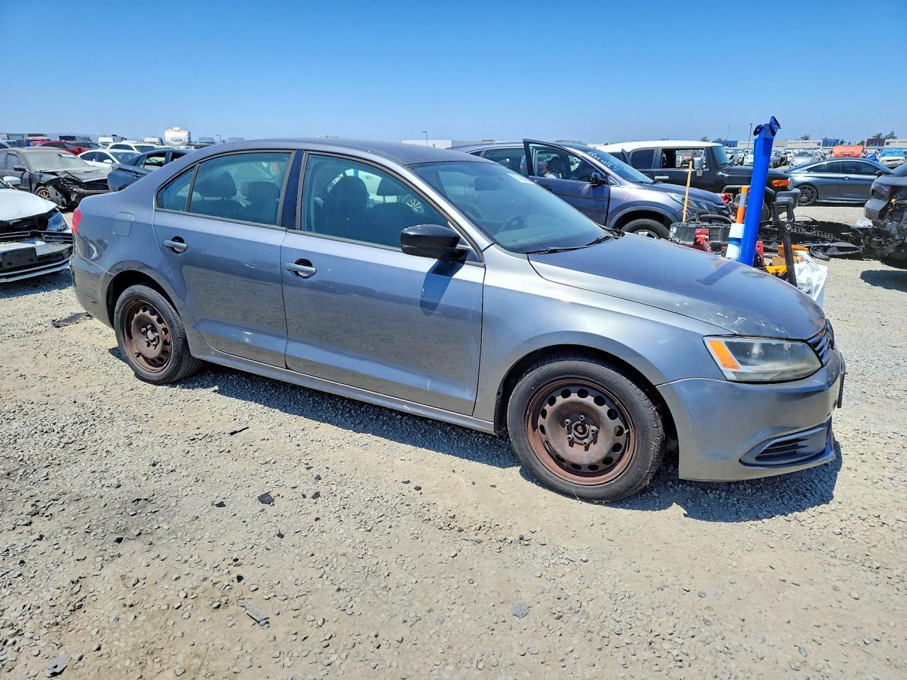 2012 Volkswagen Jetta Base Gray vin: 3VW2K7AJ6CM349861