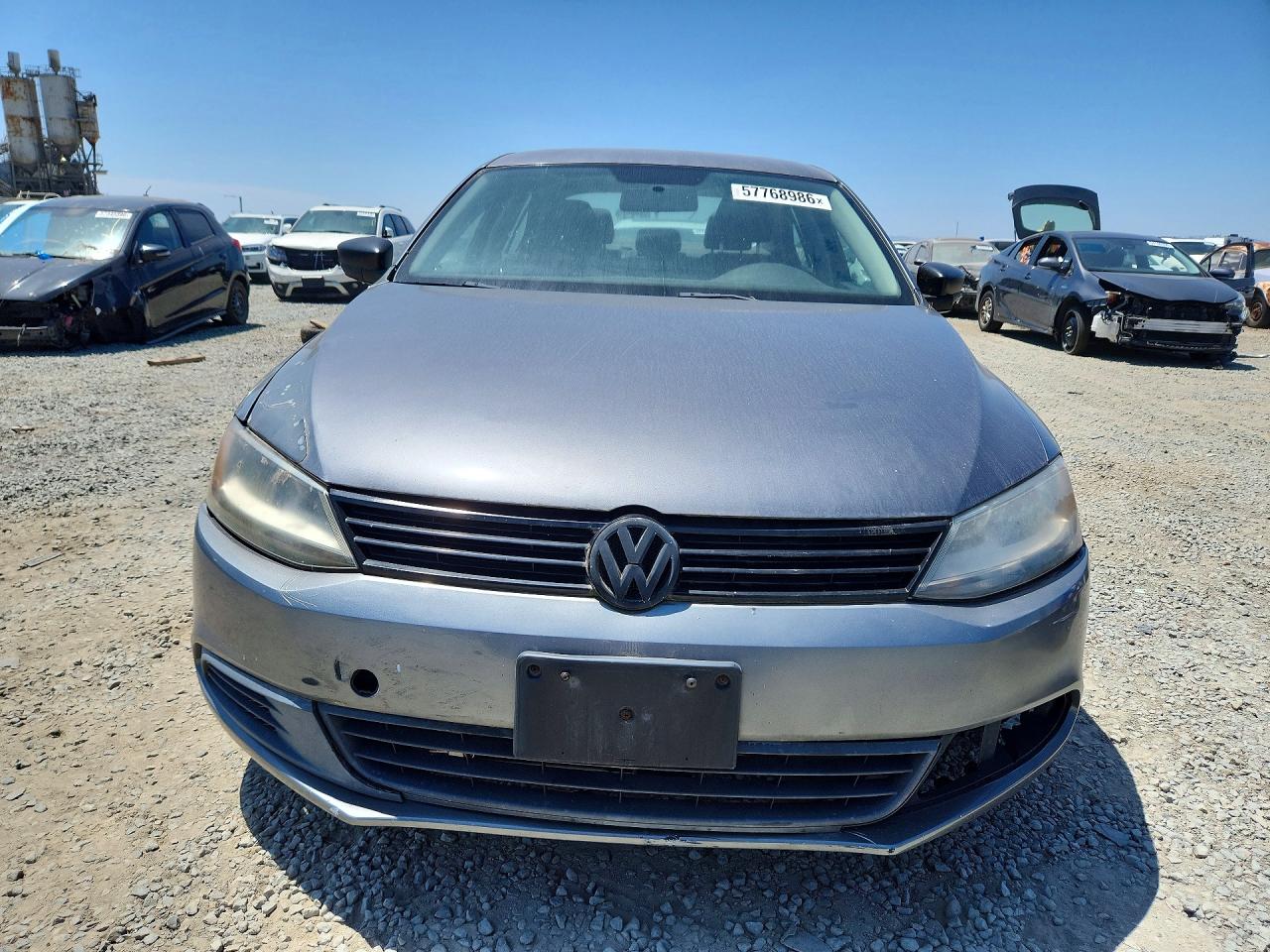 2012 Volkswagen Jetta Base Gray vin: 3VW2K7AJ6CM349861