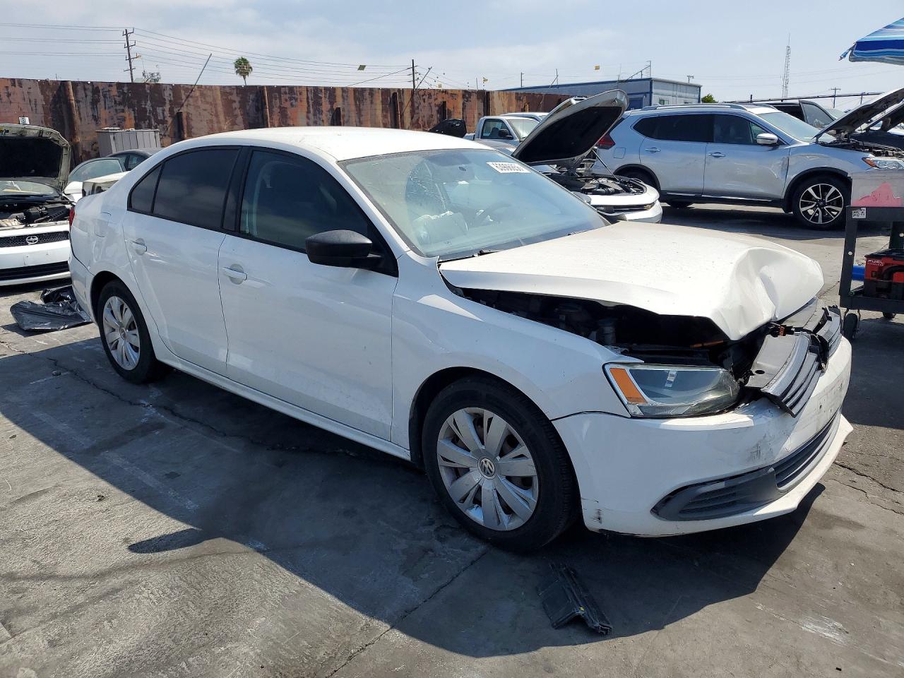 2012 Volkswagen Jetta Base White vin: 3VW2K7AJ6CM353649