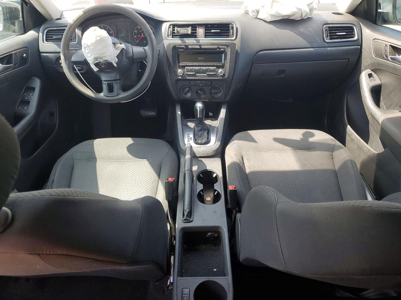 2012 Volkswagen Jetta Base White vin: 3VW2K7AJ6CM353649