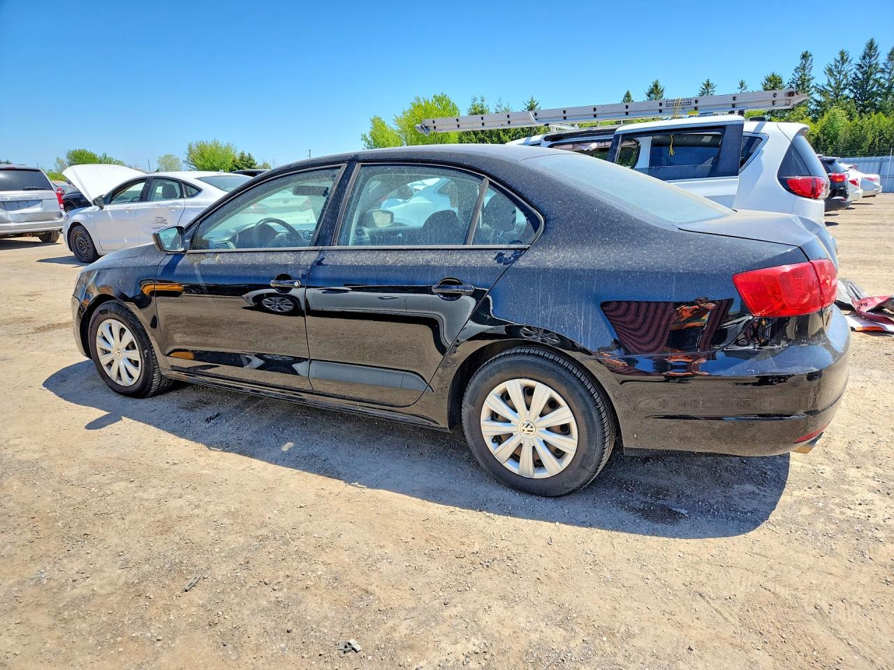 2012 Volkswagen Jetta Base Black vin: 3VW2K7AJ6CM377997