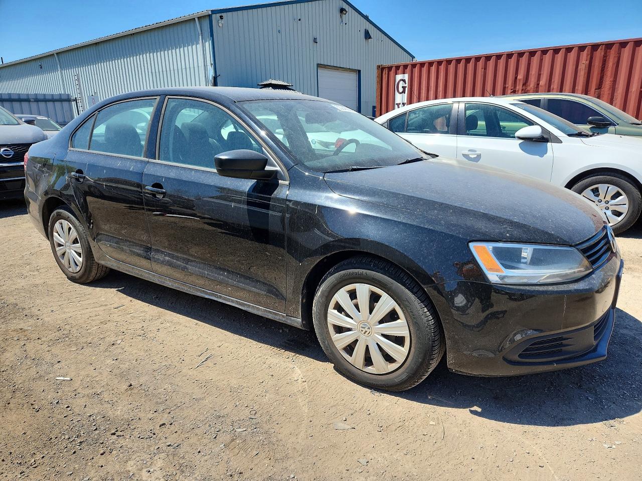 2012 Volkswagen Jetta Base Black vin: 3VW2K7AJ6CM377997
