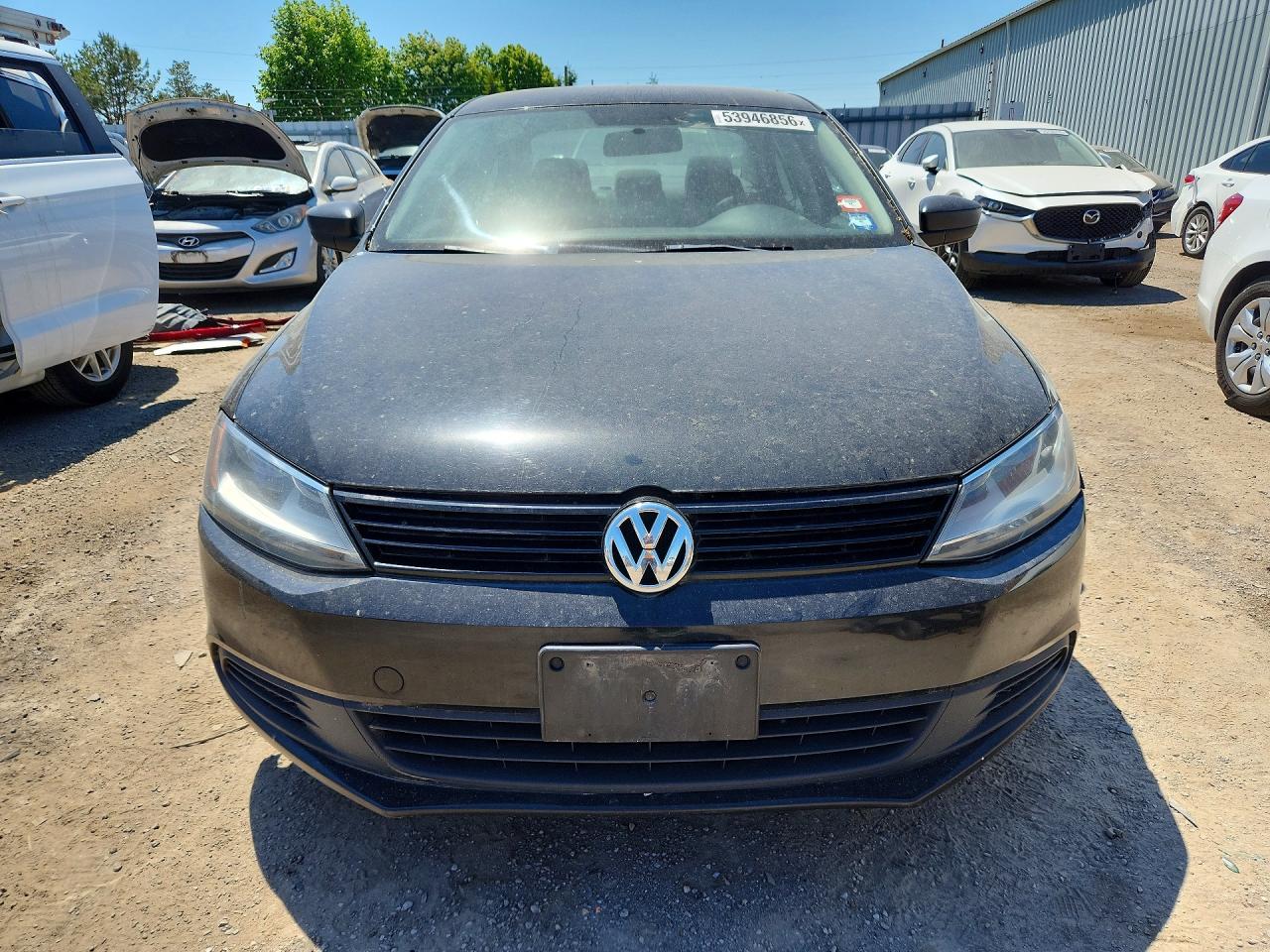 2012 Volkswagen Jetta Base Black vin: 3VW2K7AJ6CM377997