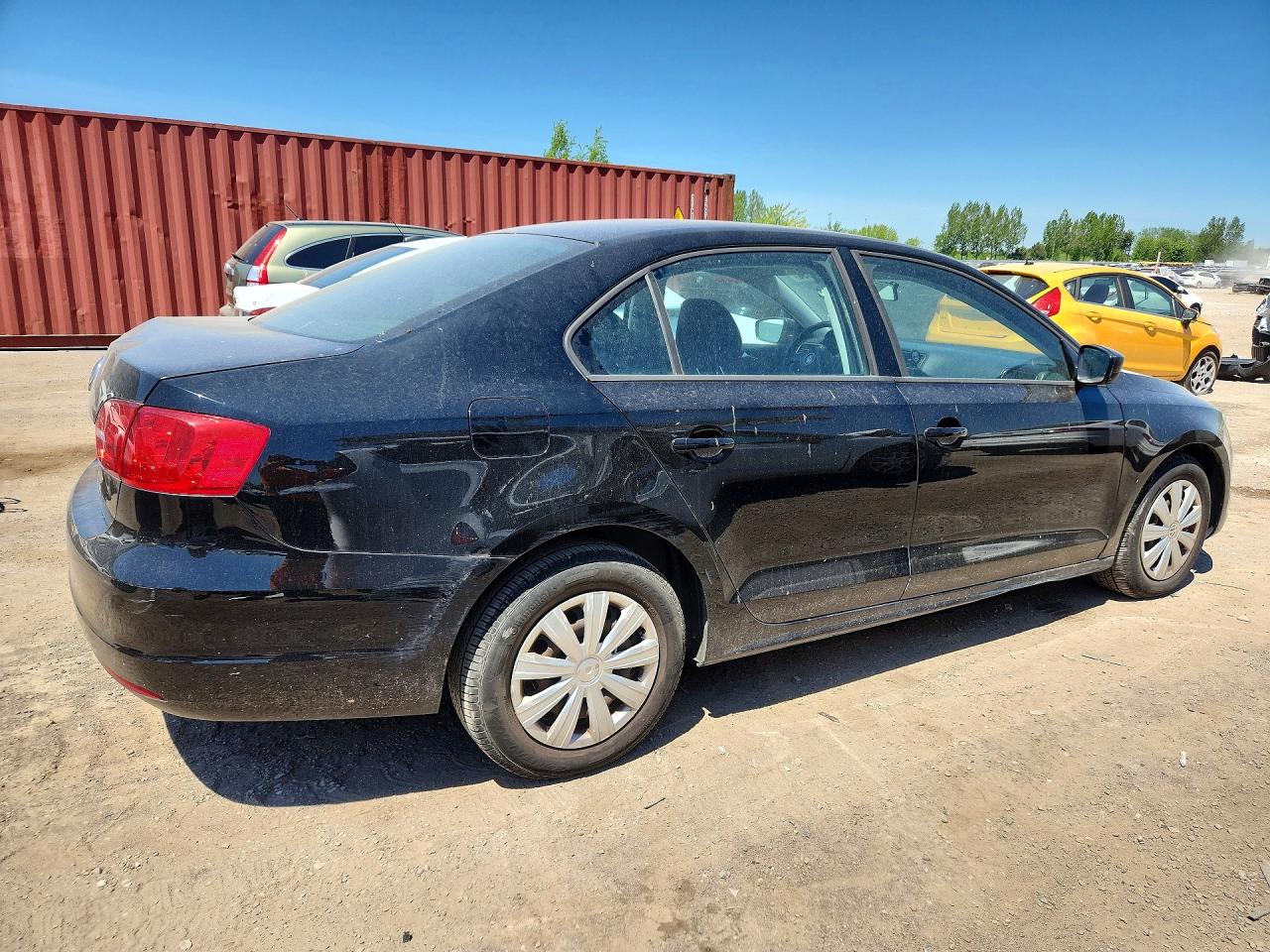 2012 Volkswagen Jetta Base Black vin: 3VW2K7AJ6CM377997