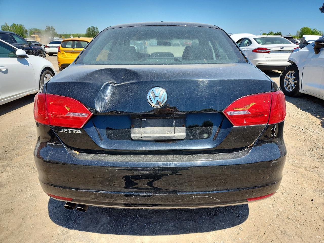 2012 Volkswagen Jetta Base Black vin: 3VW2K7AJ6CM377997