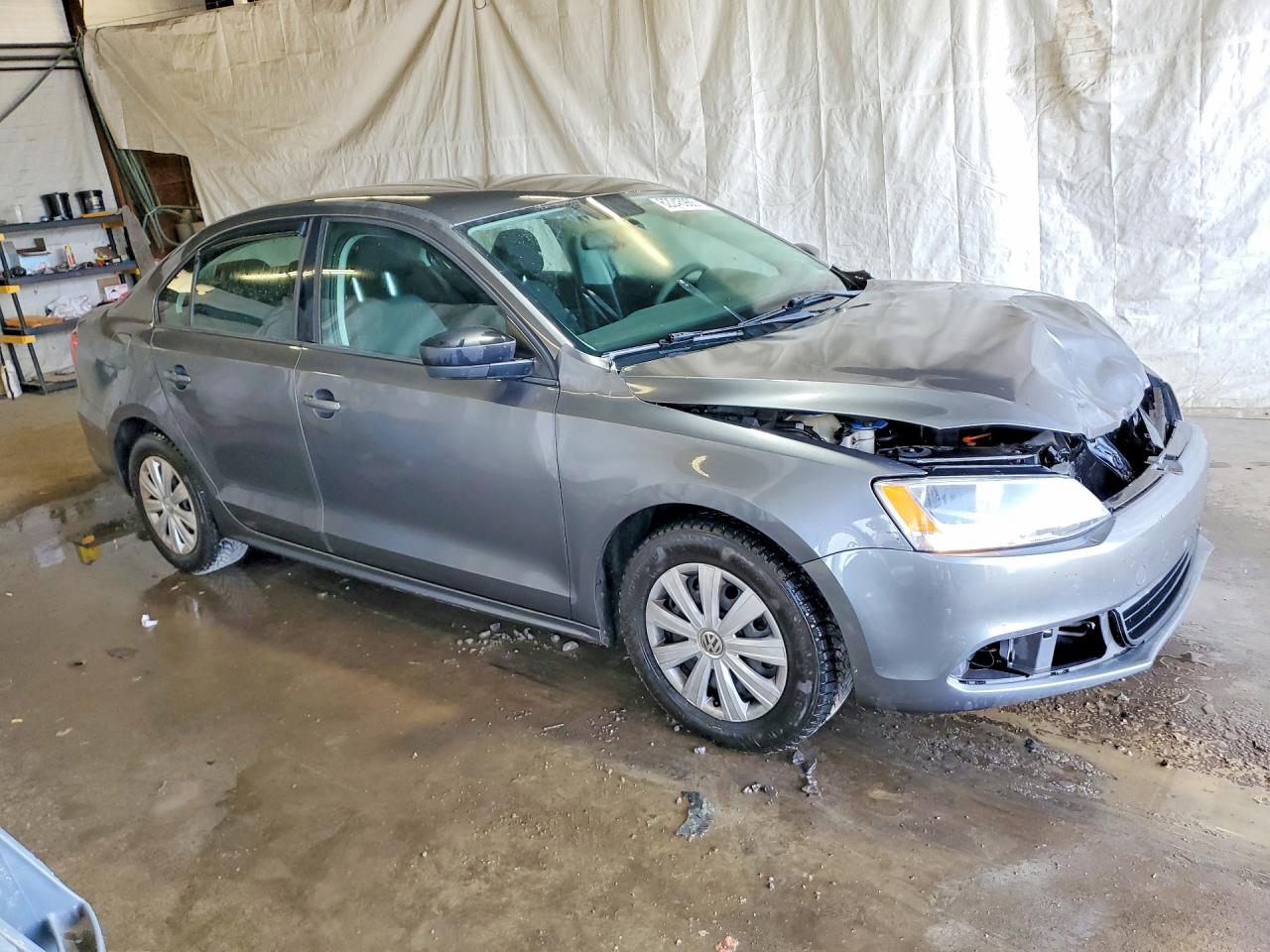 2012 Volkswagen Jetta Base Gray vin: 3VW2K7AJ6CM379099